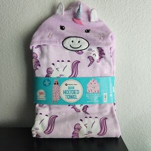 Members Mark Kids Unicorn Hooded Bath Or Beach Towel 100% Cotton